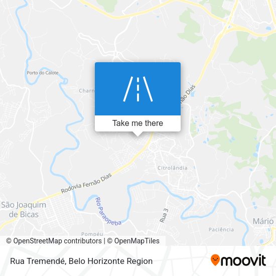 Rua Tremendé map