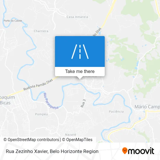 Rua Zezinho Xavier map