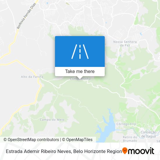 Estrada Ademir Ribeiro Neves map