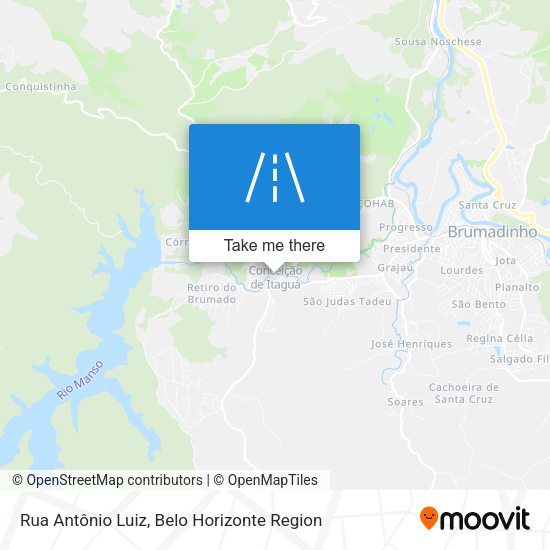 Rua Antônio Luiz map