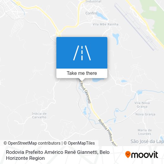 Rodovia Prefeito Américo Renê Giannetti map