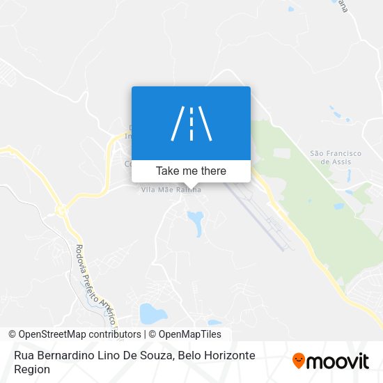 Rua Bernardino Lino De Souza map