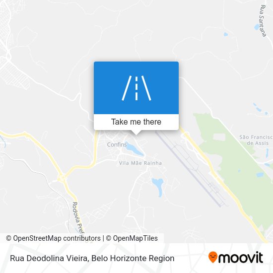 Rua Deodolina Vieira map