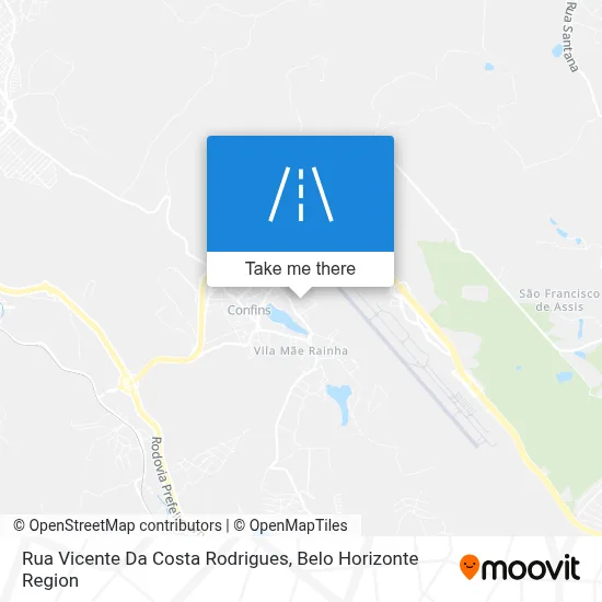 Rua Vicente Da Costa Rodrigues map