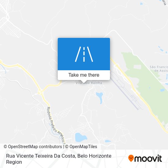 Rua Vicente Teixeira Da Costa map