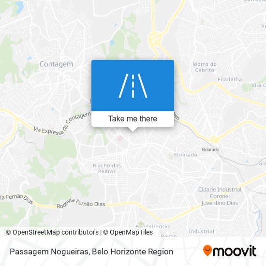 Passagem Nogueiras map