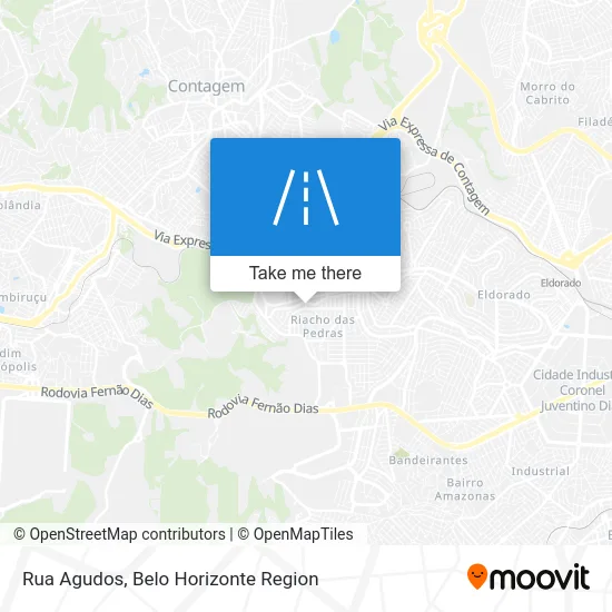 Rua Agudos map