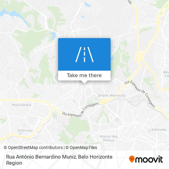 Mapa Rua Antônio Bernardino Muniz