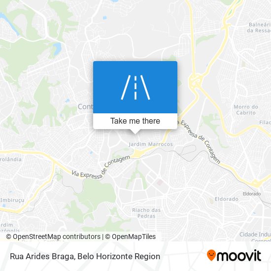 Mapa Rua Arides Braga