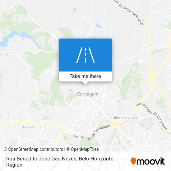 Rua Benedito José Das Neves map