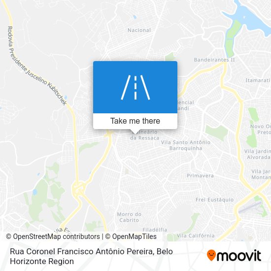 Rua Coronel Francisco Antônio Pereira map