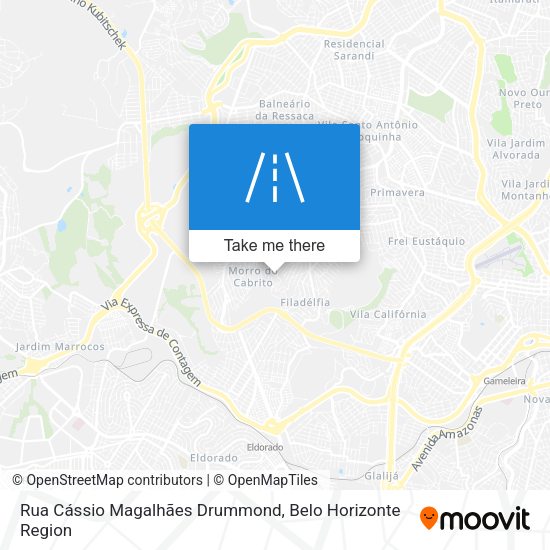 Rua Cássio Magalhães Drummond map
