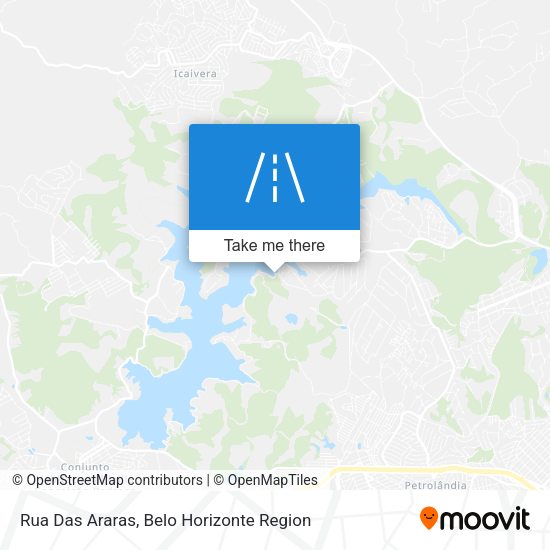 Rua Das Araras map