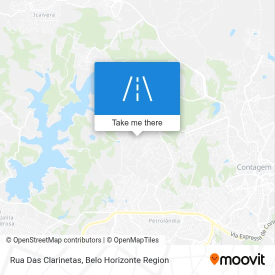Rua Das Clarinetas map