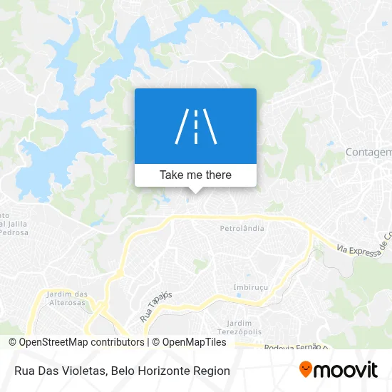 Rua Das Violetas map