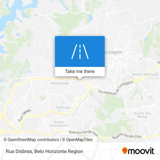 Rua Disbras map