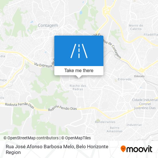 Rua José Afonso Barbosa Melo map