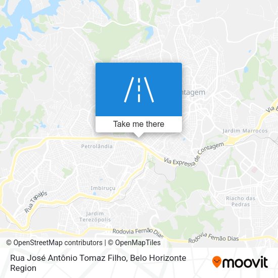 Rua José Antônio Tomaz Filho map