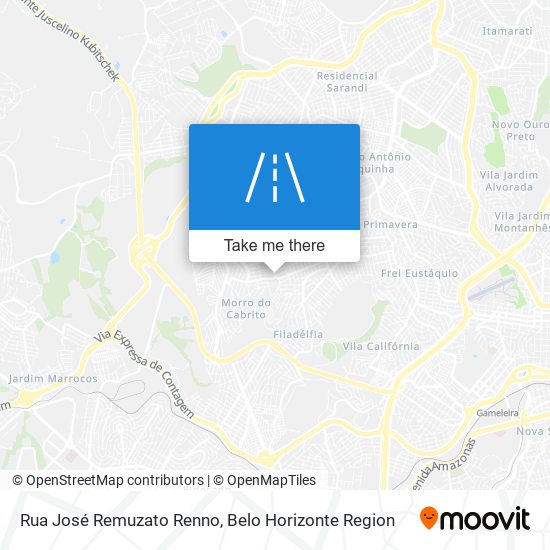 Mapa Rua José Remuzato Renno