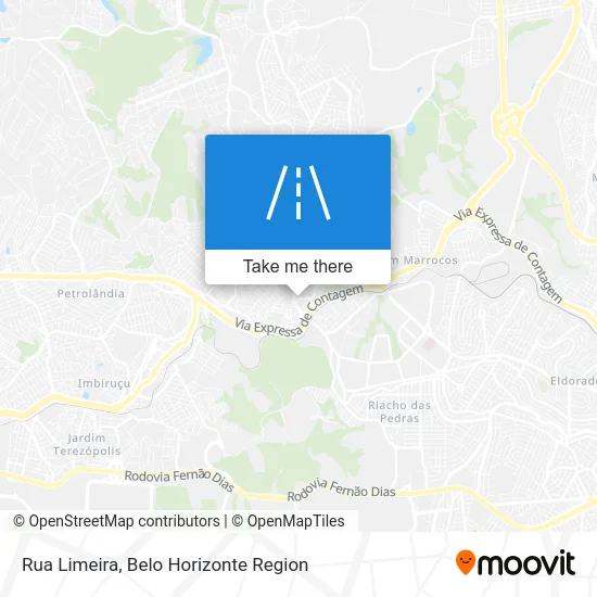 Rua Limeira map