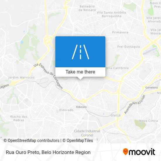Rua Ouro Preto map