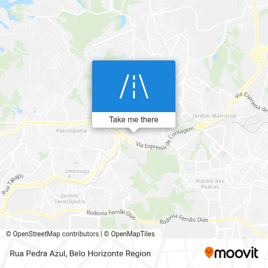 Rua Pedra Azul map