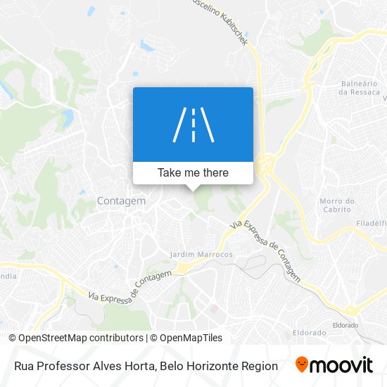 Mapa Rua Professor Alves Horta