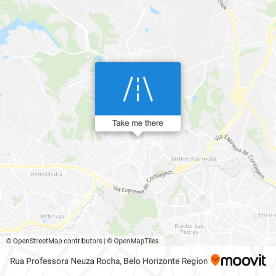 Mapa Rua Professora Neuza Rocha