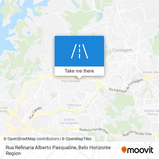 Rua Refinaria Alberto Pasqualine map