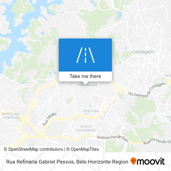 Rua Refinaria Gabriel Passos map