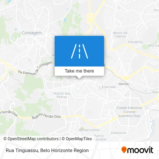 Rua Tinguassu map