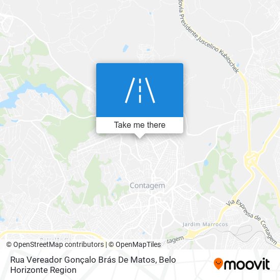 Mapa Rua Vereador Gonçalo Brás De Matos