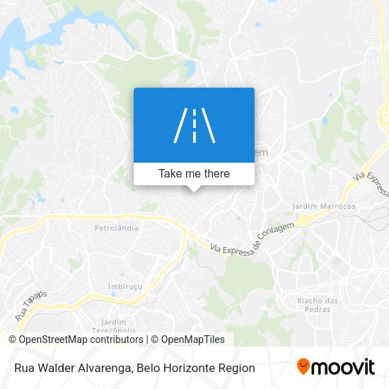Rua Walder Alvarenga map