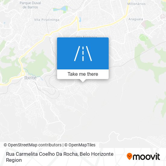 Mapa Rua Carmelita Coelho Da Rocha