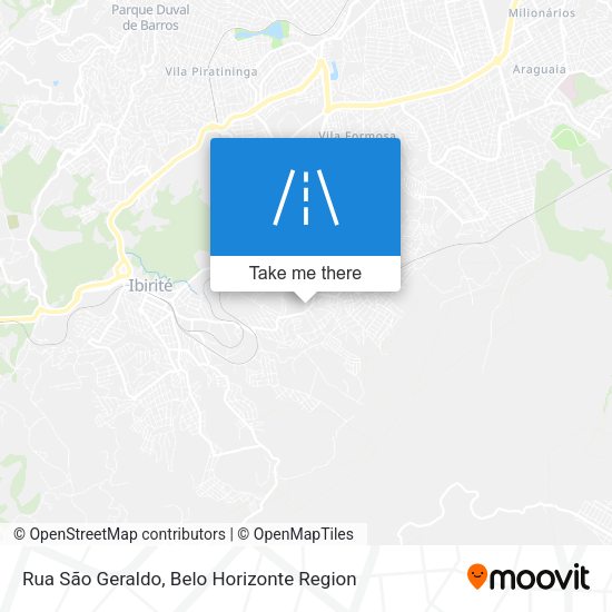 Rua São Geraldo map