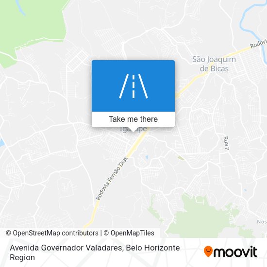 Avenida Governador Valadares map