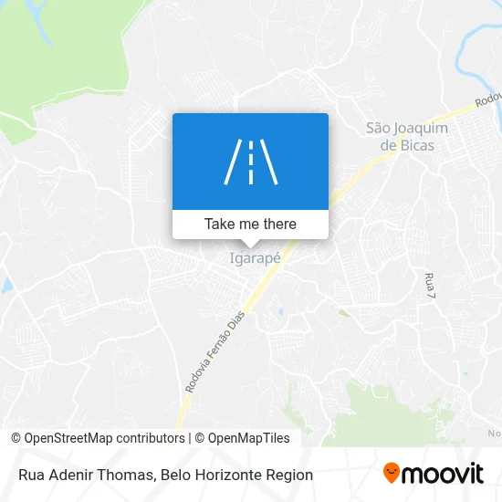 Rua Adenir Thomas map