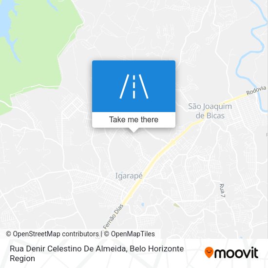 Rua Denir Celestino De Almeida map