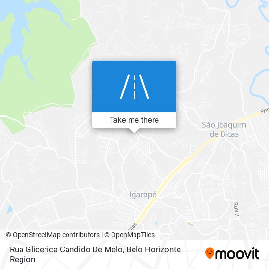 Rua Glicérica Cândido De Melo map