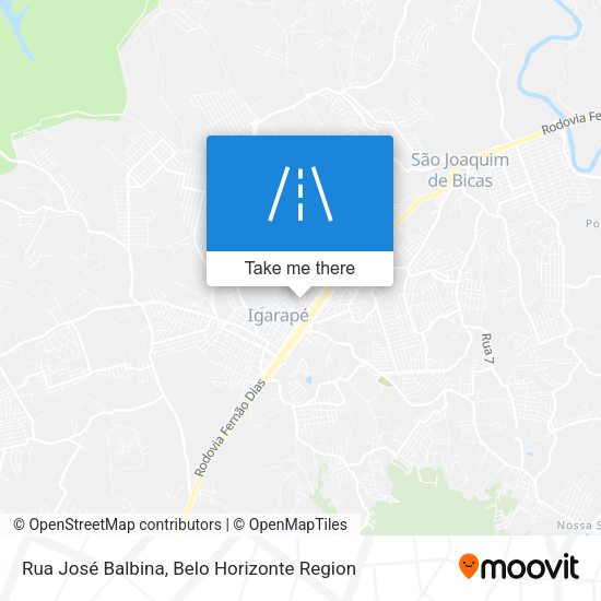 Rua José Balbina map