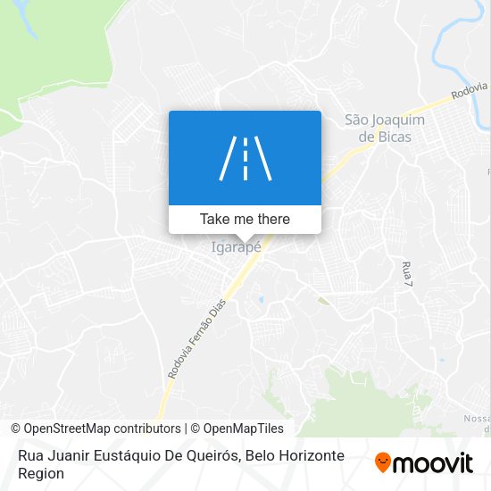 Rua Juanir Eustáquio De Queirós map