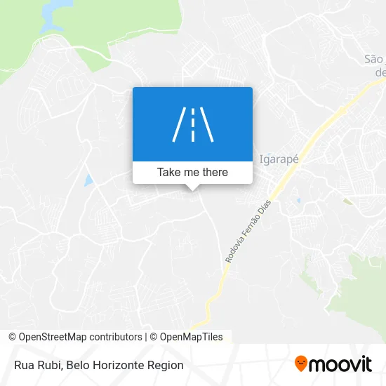 Rua Rubi map