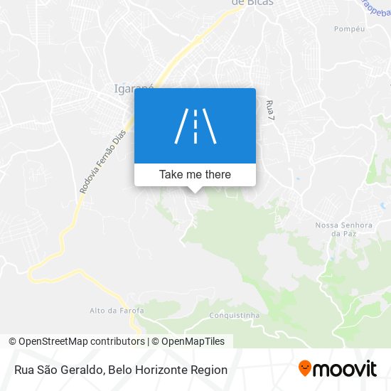 Rua São Geraldo map