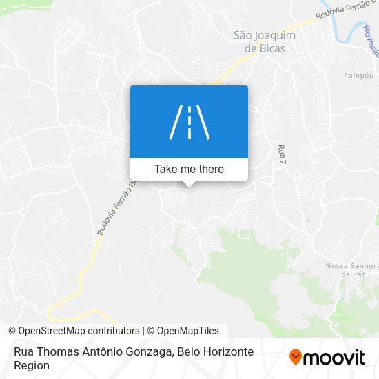 Rua Thomas Antônio Gonzaga map