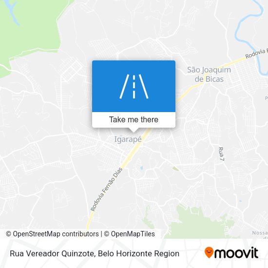 Rua Vereador Quinzote map