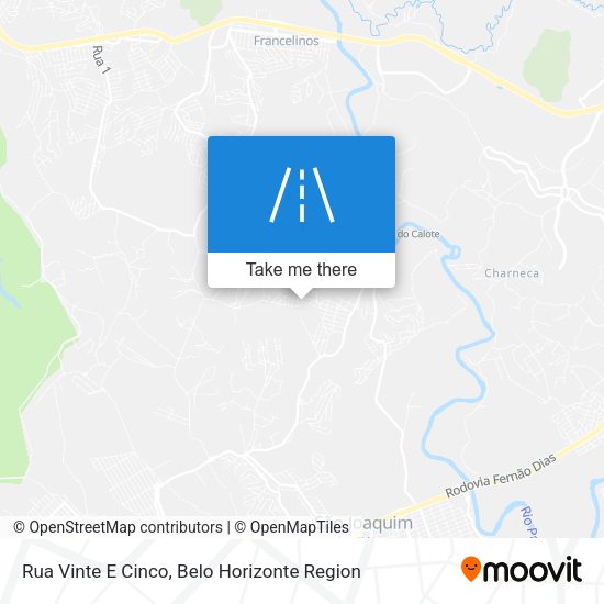 Rua Vinte E Cinco map