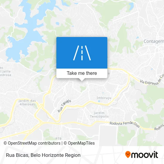 Rua Bicas map