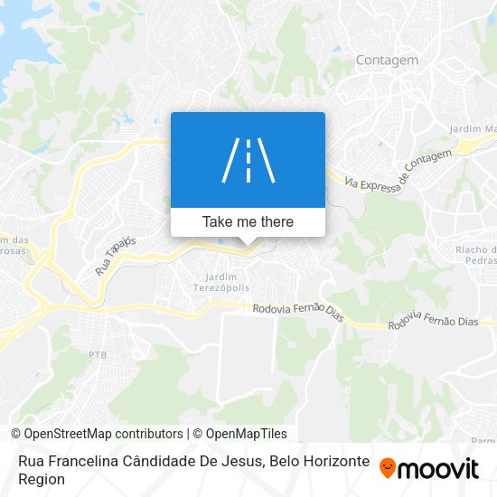 Rua Francelina Cândidade De Jesus map