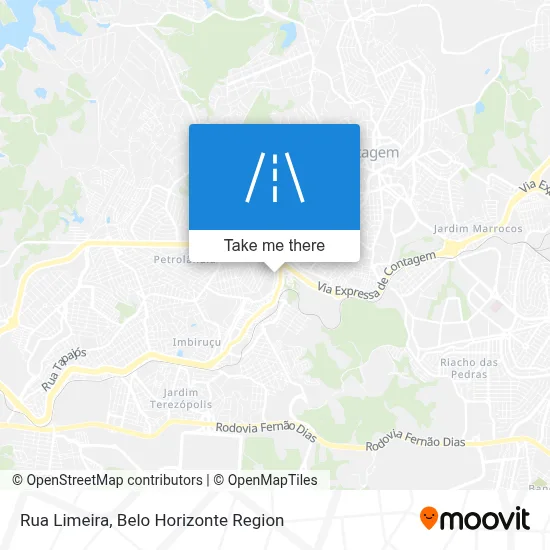 Rua Limeira map