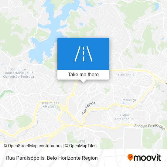 Rua Paraisópolis map